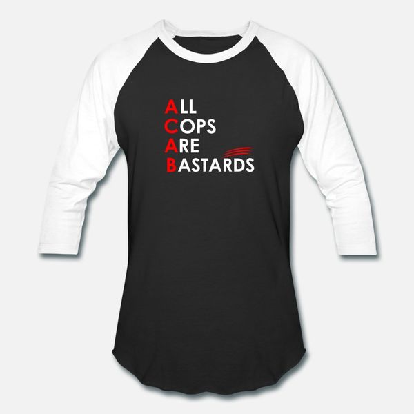 

all cops are bastards acab t shirt men personalized short sleeve o neck costume fit breathable summer style outfit shirt