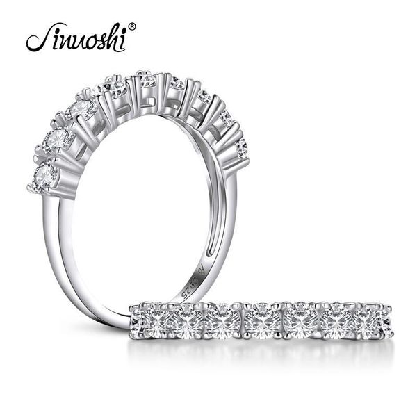 

band women fashion silver rings wedding sterling engagement princess bridal silver jewelry 925 rings diamond simulated ainuoshi bdegarden w, Slivery;golden