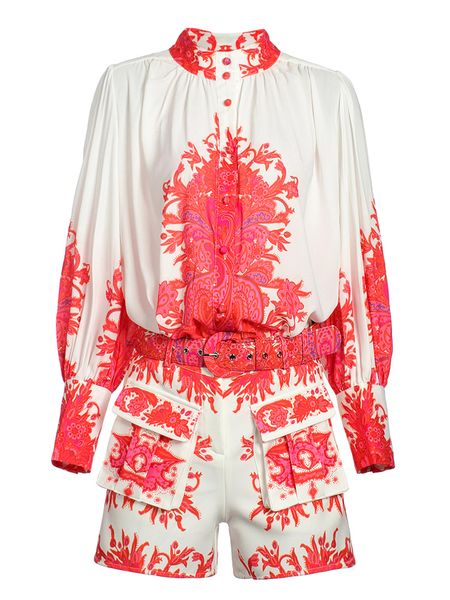 

2020 summer dress new women's dress collar lantern long-sleeved shirt shirt waist short print temperament mingyuan suit