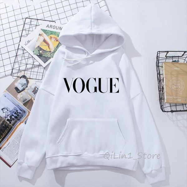 

vogue sweatshirt women fashion hipster hat hoodies long sleeve sudadera mujer streetwear winter clothes diy, Black