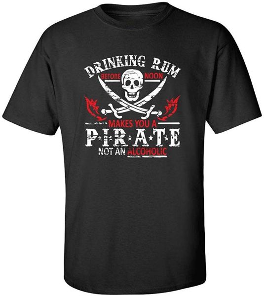 

drinking rum before noon humor graphic novelty sarcastic funny t shirt men women tee shirt