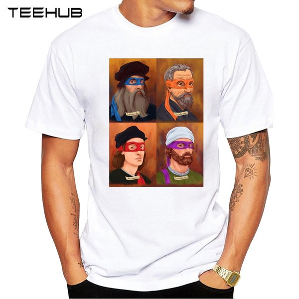 

teehub мужчины новый смешные ренессанс дизайн с коротким рукавом футболки прохладный printed tops hipster футболках