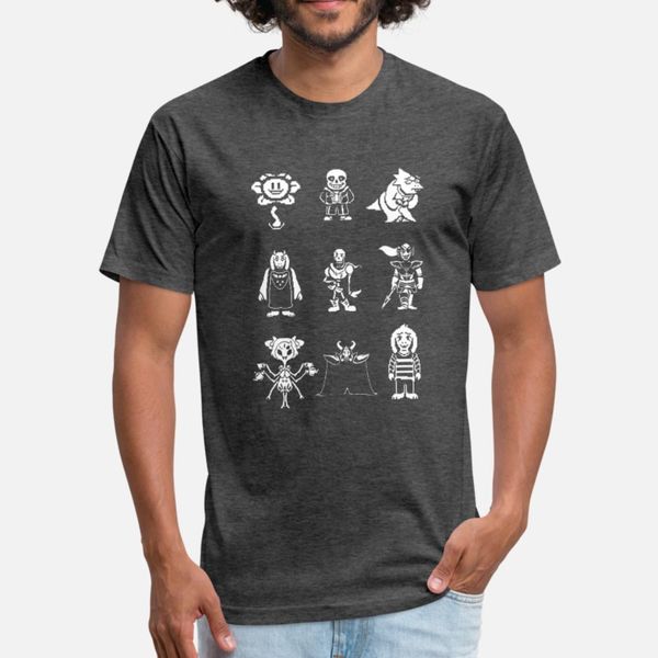 

undertale team t shirt men custom tee shirt round collar unique loose funny casual spring autumn standard shirt