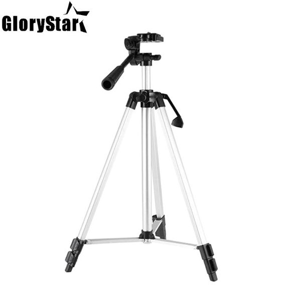

35-102cm aluminum alloy tripod portable lightweight travel 3-sections stand w/phone holder 1/4" screw hole for projector