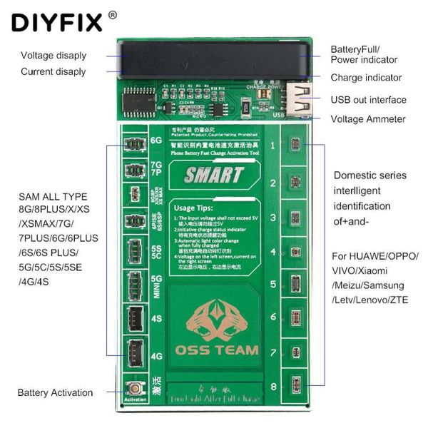 

diyfix universal phone battery fast charging and activation board for 4-xs max samsung huawei china smartphone