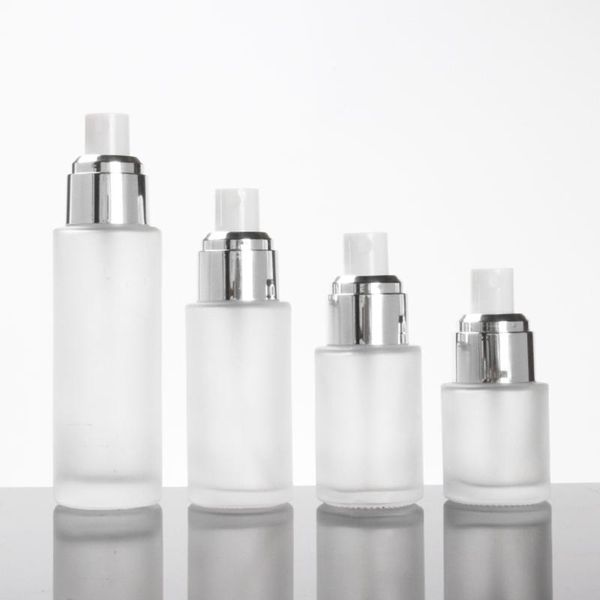 

storage bottles & jars lotion empty bottle 80ml,clear frosted glass spray pump