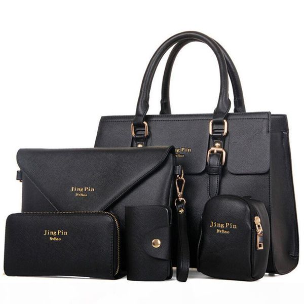 

wholesale- 2017 new 5 pcs women handbags set pu women bag set good quality shoulder bag women bags mu67