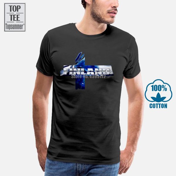 

финляндия флаг белый t shirt top country design мужские женские детские детские размеры прохладный повседневная pride t shirt men unisex new