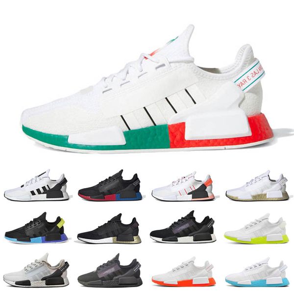 

fashion r1 v2 men women running shoes mexico city rio de janeiro black white oreo womens mens outdoor sneakers trainers shoes