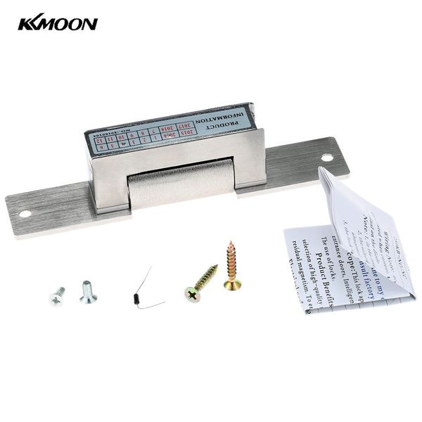 

cgjxsstainless steel 150kg electronic door lock 330lb electric strike lock magnetic induction dc12v door entry access control system