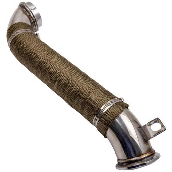 

3" down pipe for chevy gmc duramax diesel 6.6l lly lbz lmm sliverÂ 2004.5-2010