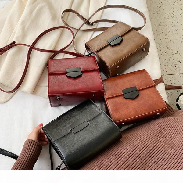 

designer-women handbag 2019 new designer fashion chain crossbody messenger bag simple vintage small square shoulder bag