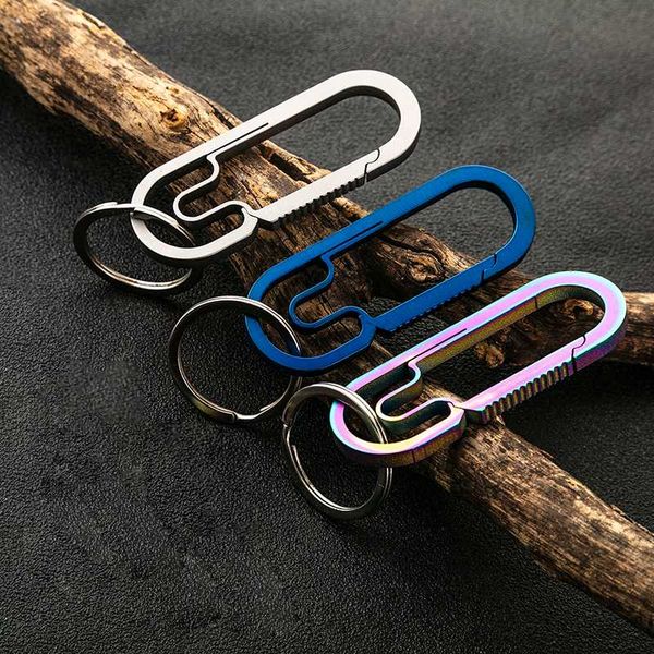 

titanium alloy keychain, Silver