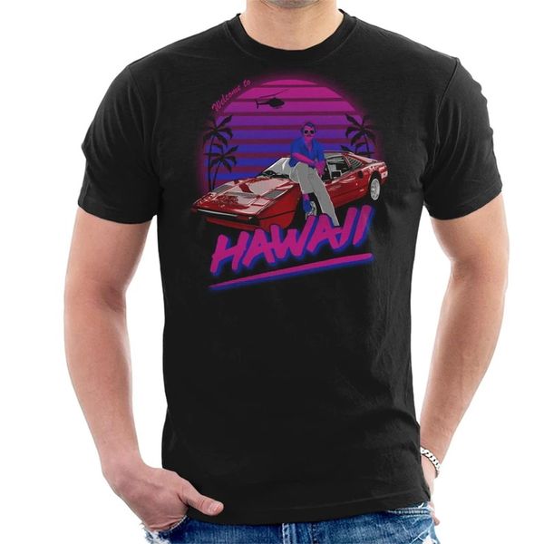 

new printed funny magnum pi welcome to hawaii men's t-shirt women's tshirt