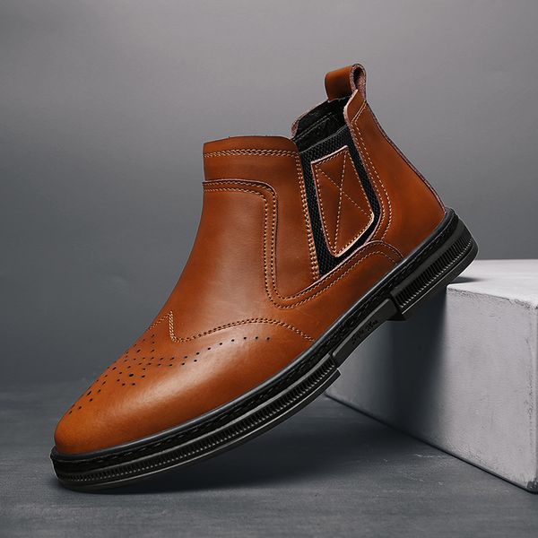 

mens man for mens leather para casuales flat leisure loafers sapato 2020 zapatillas sport sneaker male spring fashion, Black