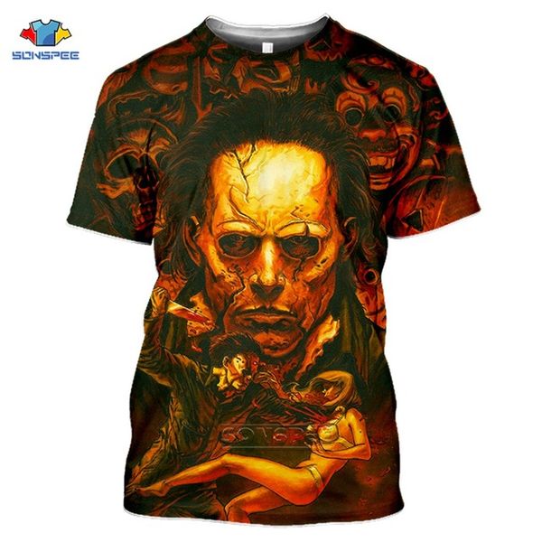 

horror friends pennywise michael myers jason halloween summer men 3d print shirts humor horror hippie men clothing