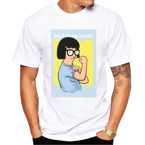 

2018 новая мода смарт strong чувственная девушка printed мужчин майка hipster мышцы девушки прохладный футболки с коротким рукавом футболки