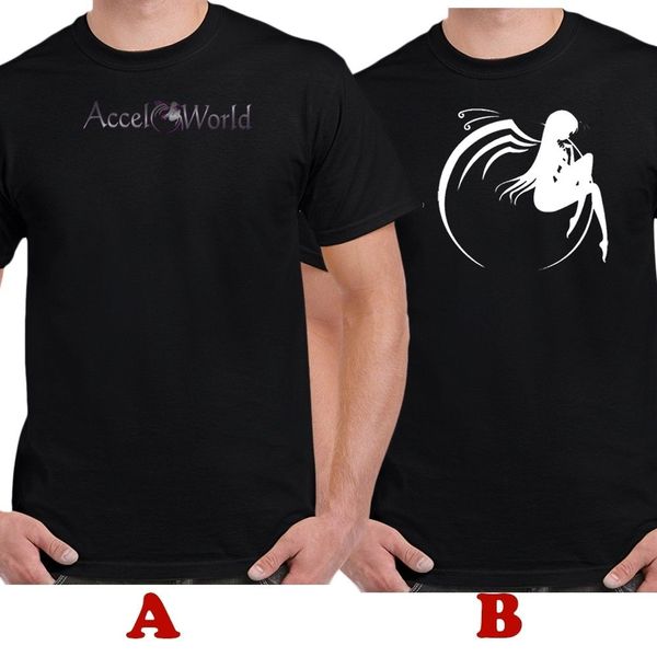 

casual printing tee accel world japanese animation tv series t-shirt cotton s m l xl 2xl 3xl 4xl 5xl summer t-shirt