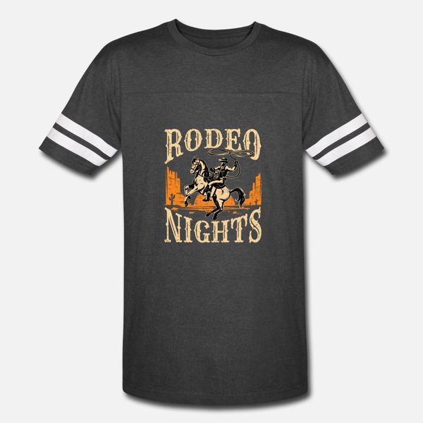 

rodeo nights t shirt men knitted cotton s-3xl clothes crazy funny spring autumn letter shirt