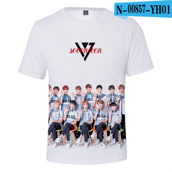 

kpop seventeen 3d print shirts aesthetic oversized plus size men clothing