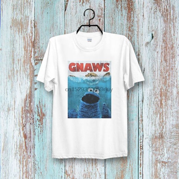 

gnawns sesame street cookie monster tee retro cool vintage & ladies t shirt 406b