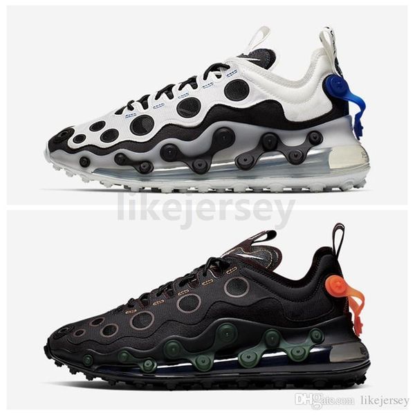 

new 720s ispa running shoes triple black white react element 87 mens trainers women sports sneaker size 36-45