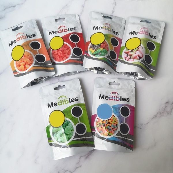 

dry medibles tobacco 15*19cm high flower waterproof gummy for mylar pouch 6 candy 300mg flavors vape packaging herb retail bag dh_niceshop