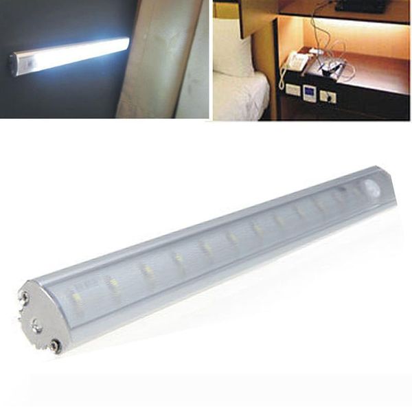 

30cm white led bar light smd 3528 led under cabinet light pir motion sensor lamp for kitchen wardrobe cupboard closet