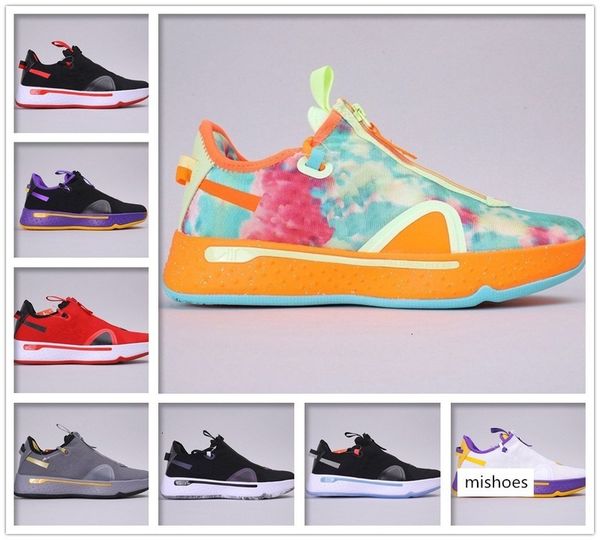 

pg 4 pe iv orange black mens basketball shoes for pg4 designer nasa 4s trainers men women sports sneakers size36-46