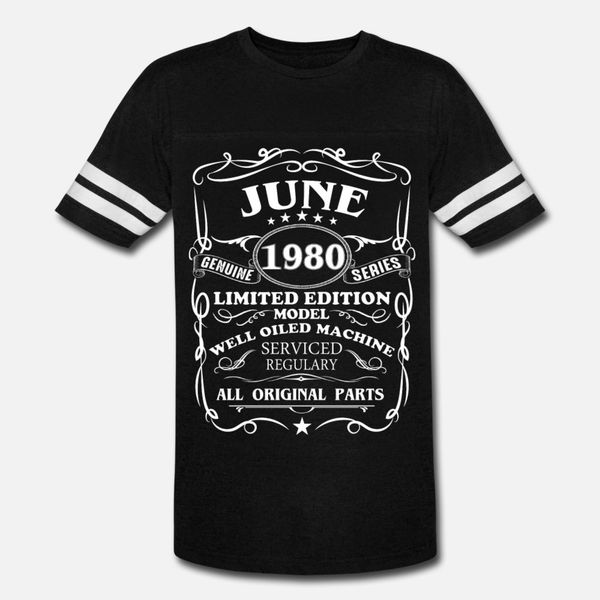 

born in june 1980 t shirt men character cotton o-neck clothes interesting funny casual summer style letters shirt
