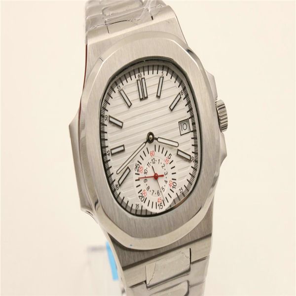 

new sell wholesale sell mans watch 39mm size white face stainless steel strap watch wristwatch, Slivery;brown