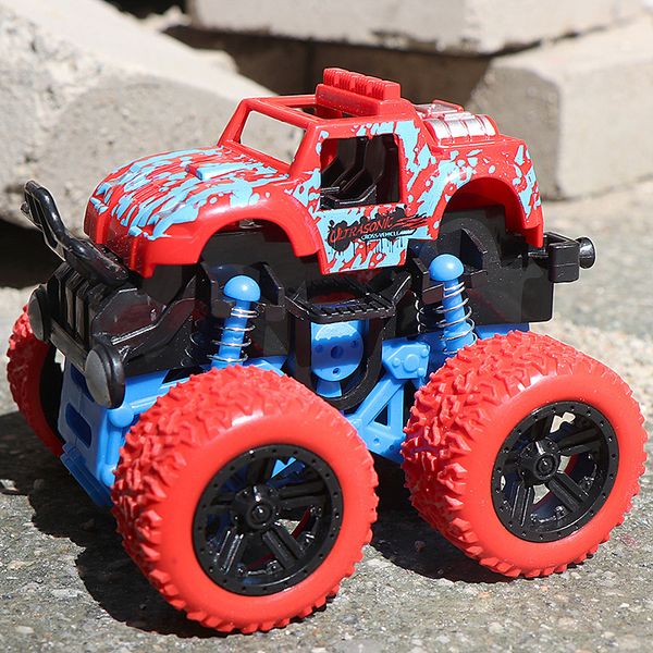 

children's four wheel shock absorbent car boy toy car model inertial stunts puzzle crash resistant 2 3 year old baby car
