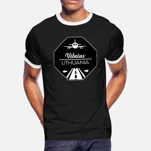 

vilnius lithuania t shirt men custom 100% cotton crew neck outfit graphic casual summer kawaii shirt