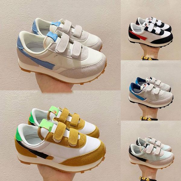 

kids daybreak running shoes white university red sneaker white nylon boy girls toddlers infants daybreak z gold trainers 22-35, White;red