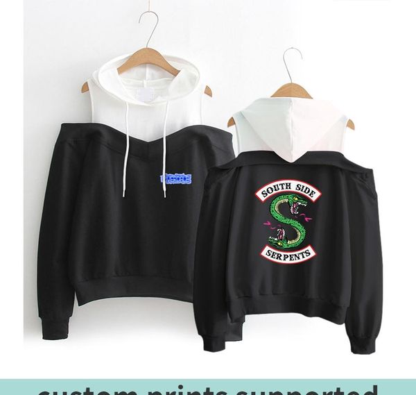 

riverdale in women s hoodies sweatshirt streetwear long sleeve exclusive kpop fashion casual off-shoulder sweatshirt wy18 custom045, Black