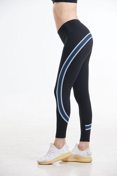 

women high waist sports gym yoga fitness leggings pants athletic trouser color splice matching yoga pants workout push up pants, White;red