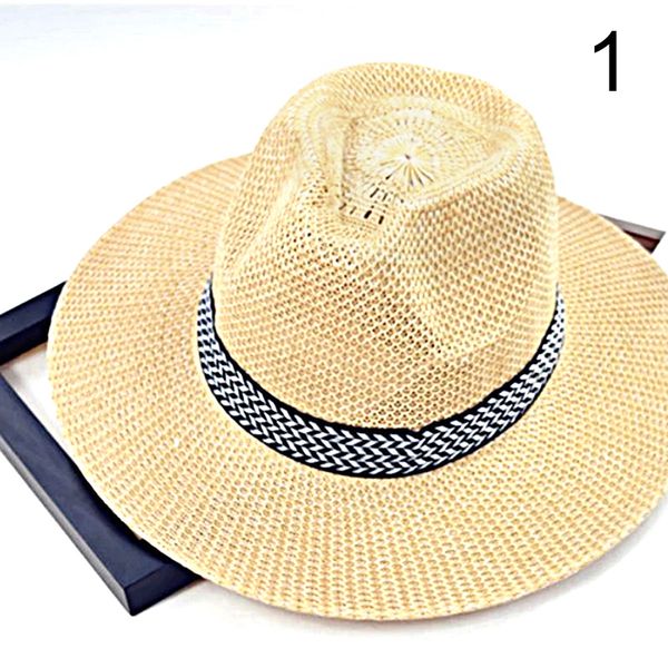 

wide brim hats 1pcs fashion foldable summer sun hat casual vacation panama straw women beach men, Blue;gray