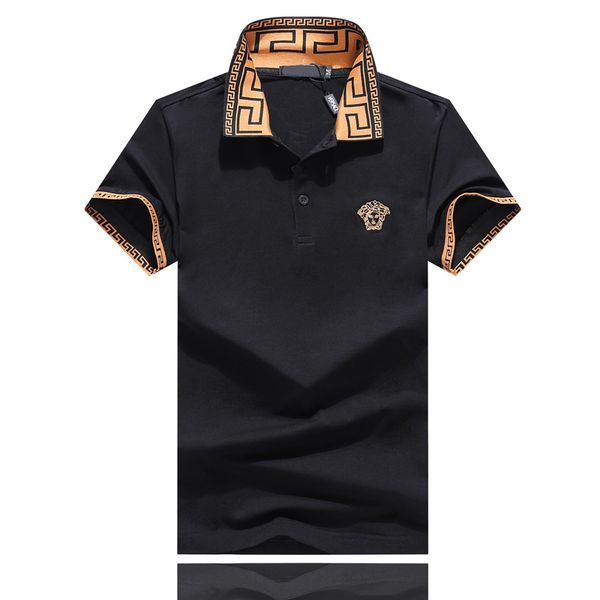 

убавьте летние дизайнерские мужские футболки воротник пчелиных письма вышитые моды поло для мужчин короткий рукав мужчины случайные дизайнер, White;black