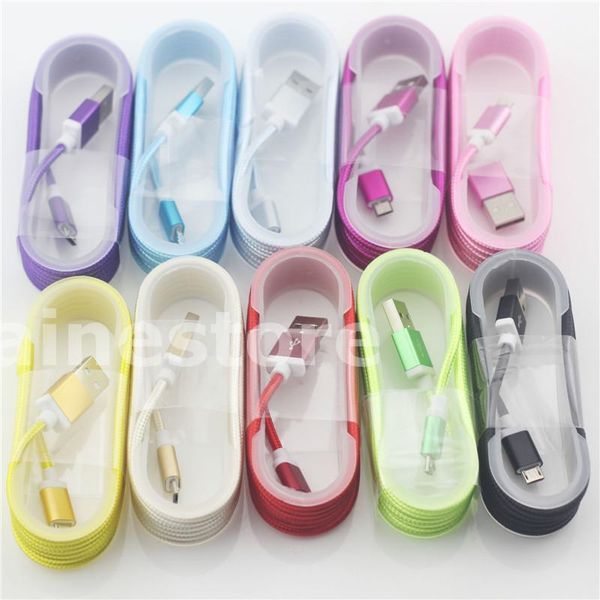 

micro usb синхронизации данных кабель зарядного устройства lead несломанным металла разъем strong braid для samsung galaxy s7 s6 s5 s4 s3 пр