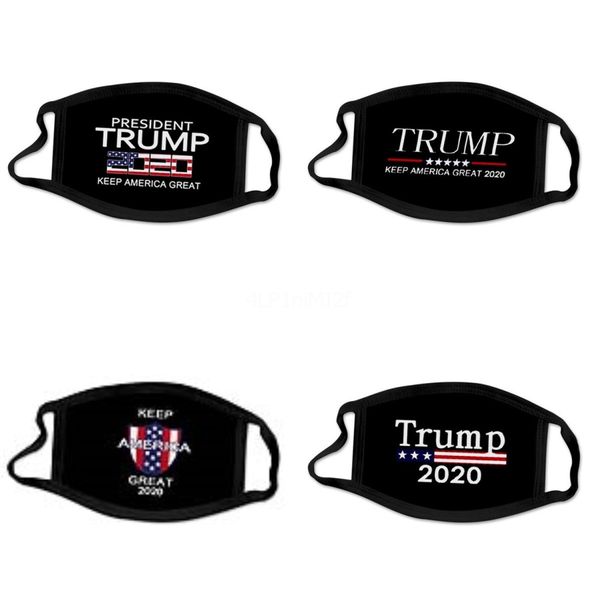 

trump american flag seamless shield face masks uv protection for cycling riding headbands#705, Black