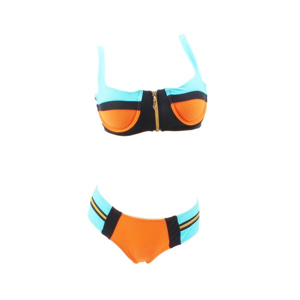 

style and a lady's bikini color matching fission swimsuit steel bind together the swimsuit shipping