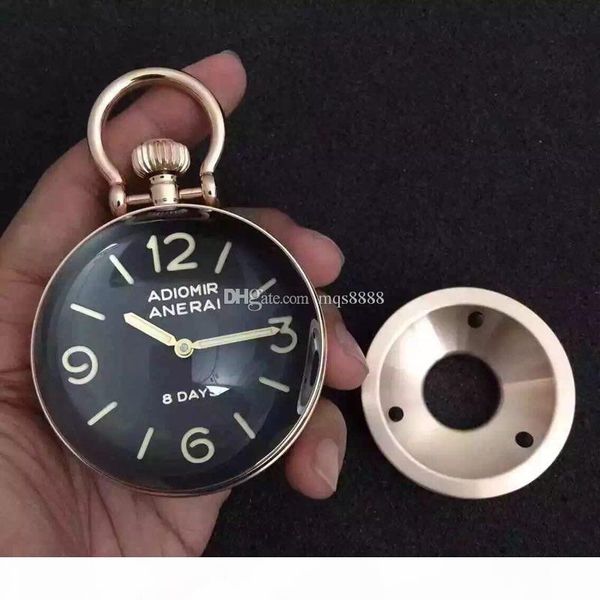 

2019 mechanical watches clock suggest men's steel case acciaio pam 641 8 days stainless steel black dial swiss p5000 quality, Slivery;black