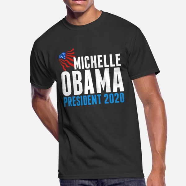 

michelle obama 2020 t shirt men create cotton s-3xl leisure anti-wrinkle new fashion summer leisure shirt
