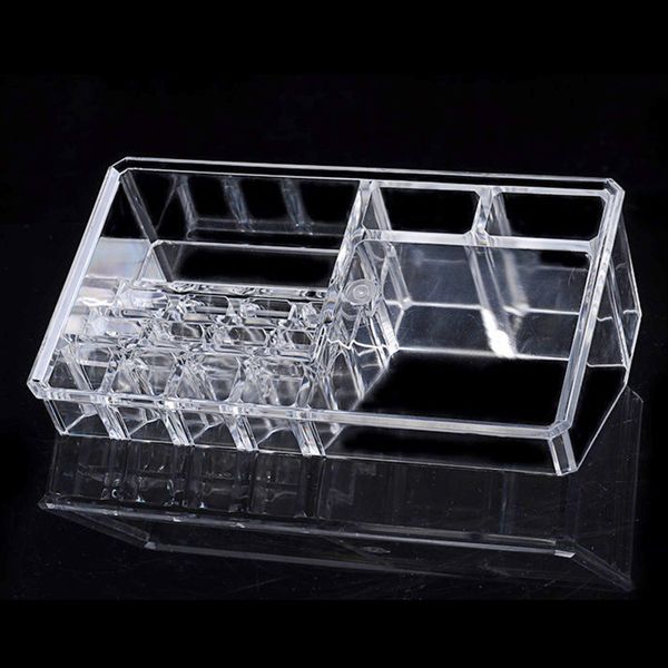 

acrylic multi-layer nail art cosmetics makeup organizer deskstorage box