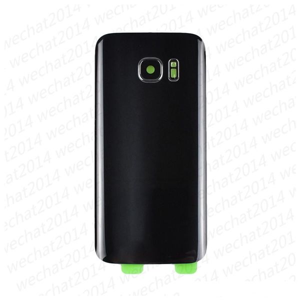 

50pcs battery door back housing cover glass cover for samsung galaxy s7 edge g930a g930f g935a with adhesive sticker camera cover