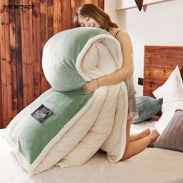 

vescovo winter velvet duvet insert comforter set with duvet cover 200*230 queen twin warm quilts 200*230