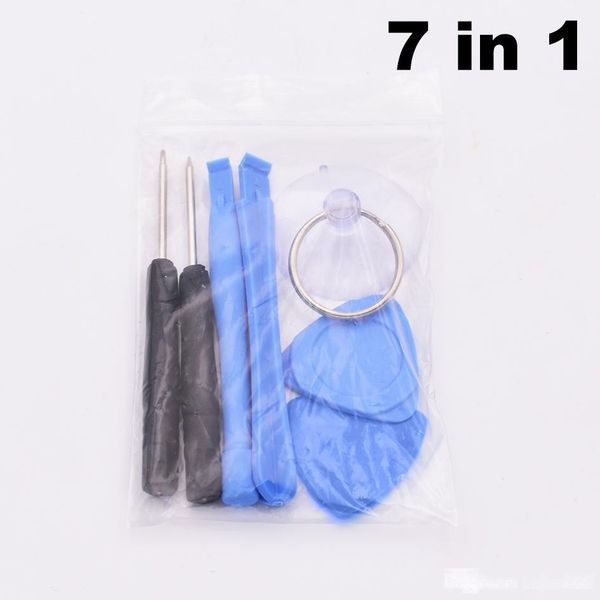 

10pcs 7 in 1 repair opening tools kit pry tool with 0.8 pentalobe 1.5 phillips for iphone 4g 5g 6g 6plus samsung 1000 sets/lot