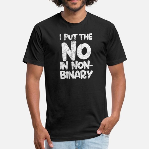 

non бинарный помещенный нет в non бинарные т рубашки мужчин designs 100% хлопок s-3xl мужской фитнес строительство летний формальная рубашку