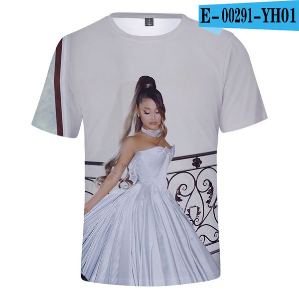 

ariana grande men cotton camisetas mujer 3d print shirts aesthetic graphic kawaii men clothing