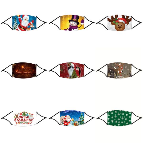 

floral print face christmas mask anti dust mouth muffle washable reusable butterfly face christmas masks without filter pad cca12240 150p#84, Black